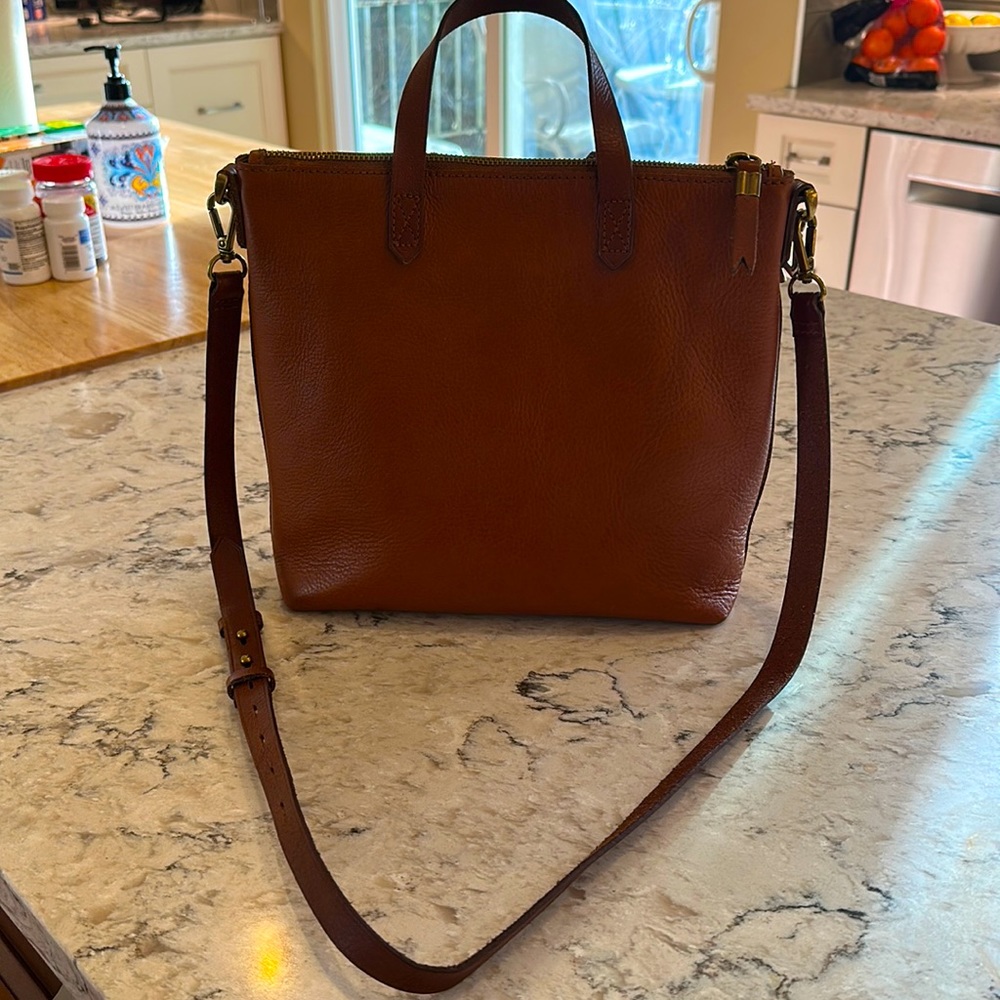 Madewell Tan Leather Crossbody Bag